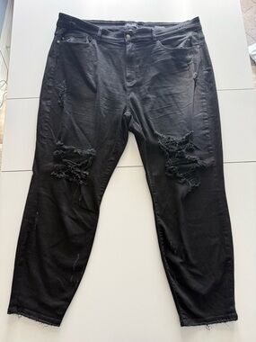 Judy Blue Black High-Rise Boyfriend Fit Jeans